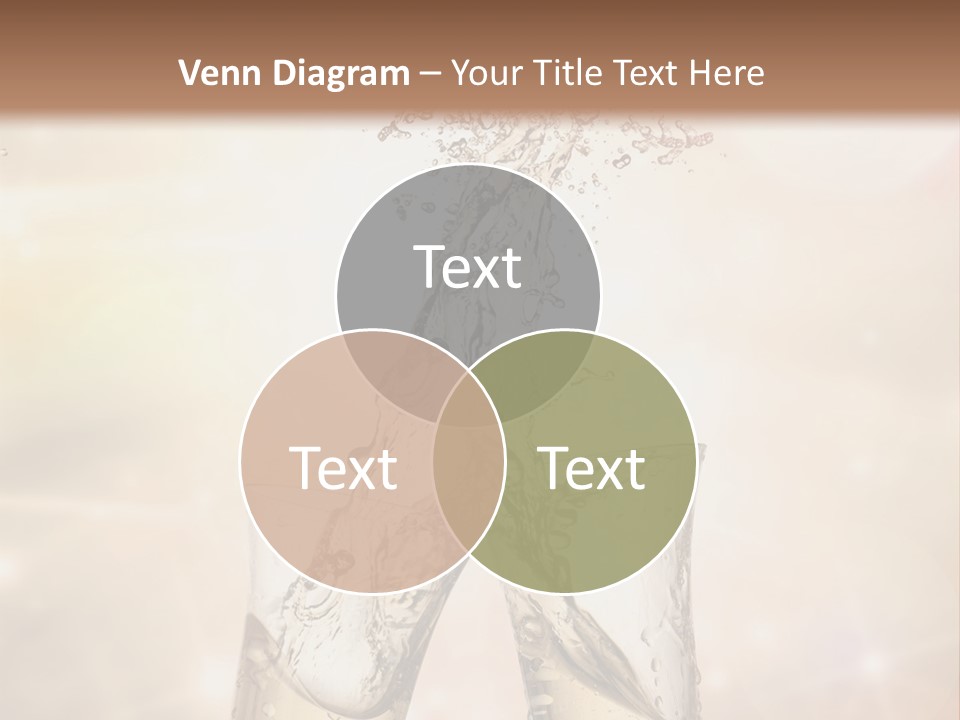 Liquid Splash Champaign Drink PowerPoint Template