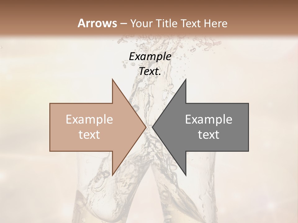 Liquid Splash Champaign Drink PowerPoint Template