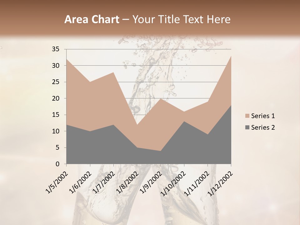 Liquid Splash Champaign Drink PowerPoint Template
