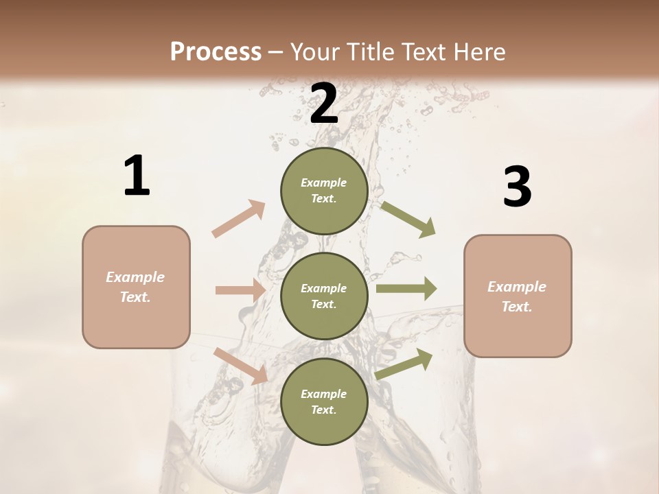 Liquid Splash Champaign Drink PowerPoint Template