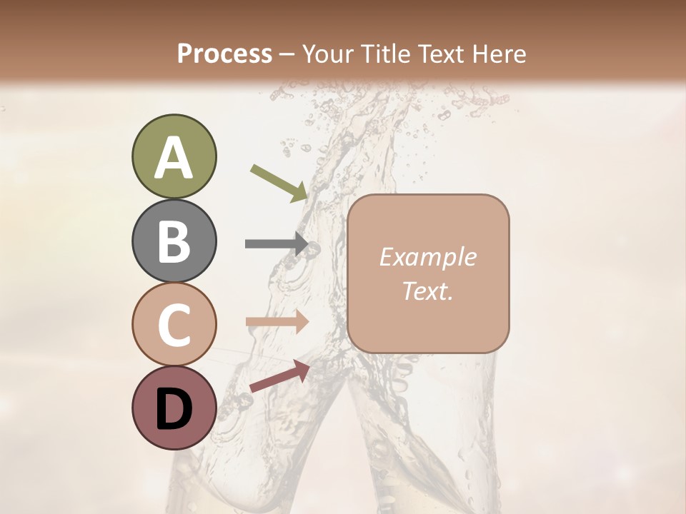 Liquid Splash Champaign Drink PowerPoint Template