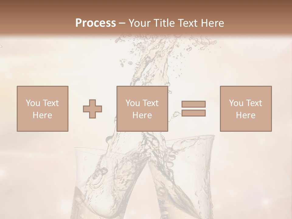 Liquid Splash Champaign Drink PowerPoint Template