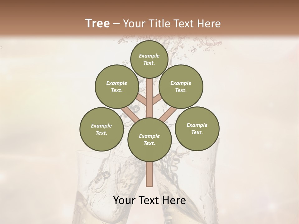 Liquid Splash Champaign Drink PowerPoint Template