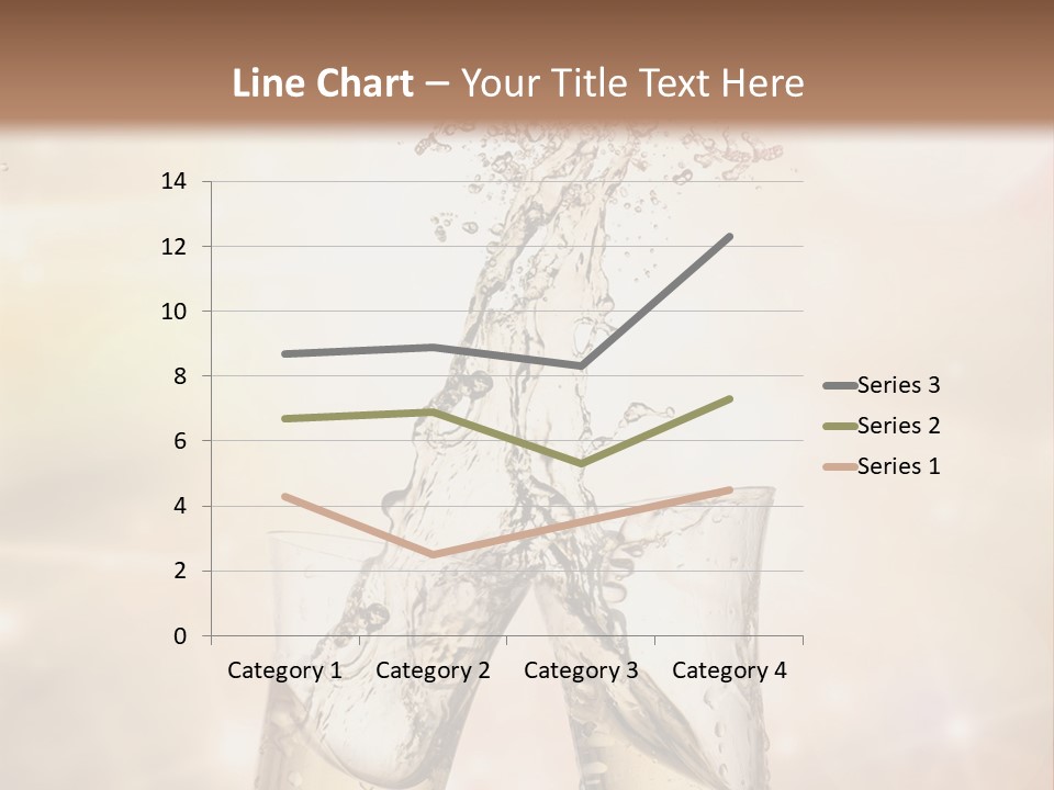 Liquid Splash Champaign Drink PowerPoint Template