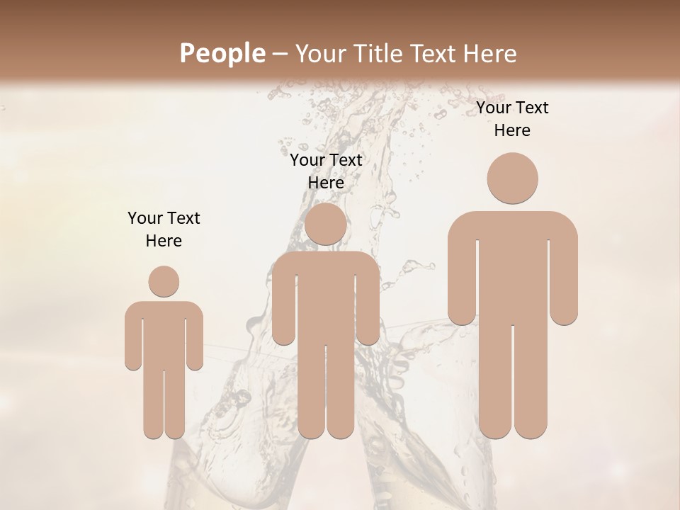 Liquid Splash Champaign Drink PowerPoint Template