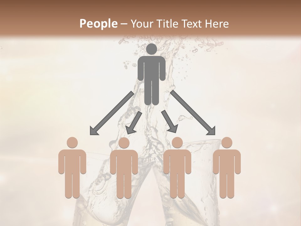 Liquid Splash Champaign Drink PowerPoint Template