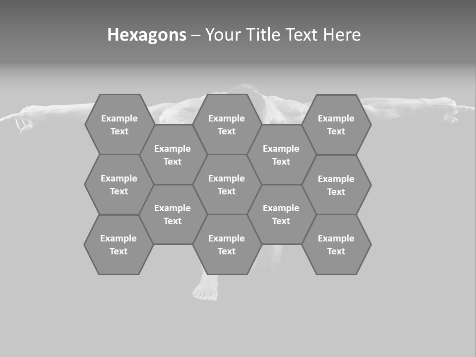 Black And White Pack Strength PowerPoint Template