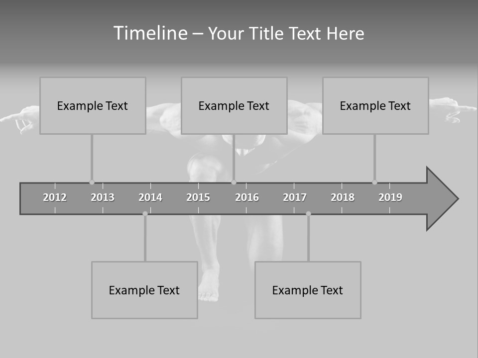 Black And White Pack Strength PowerPoint Template