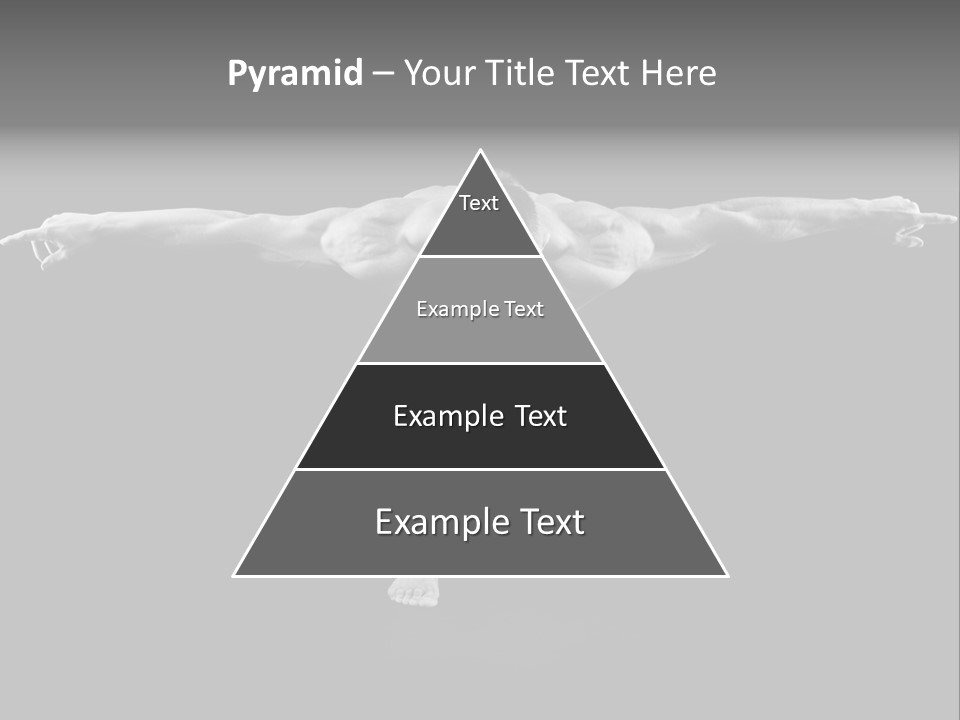 Black And White Pack Strength PowerPoint Template
