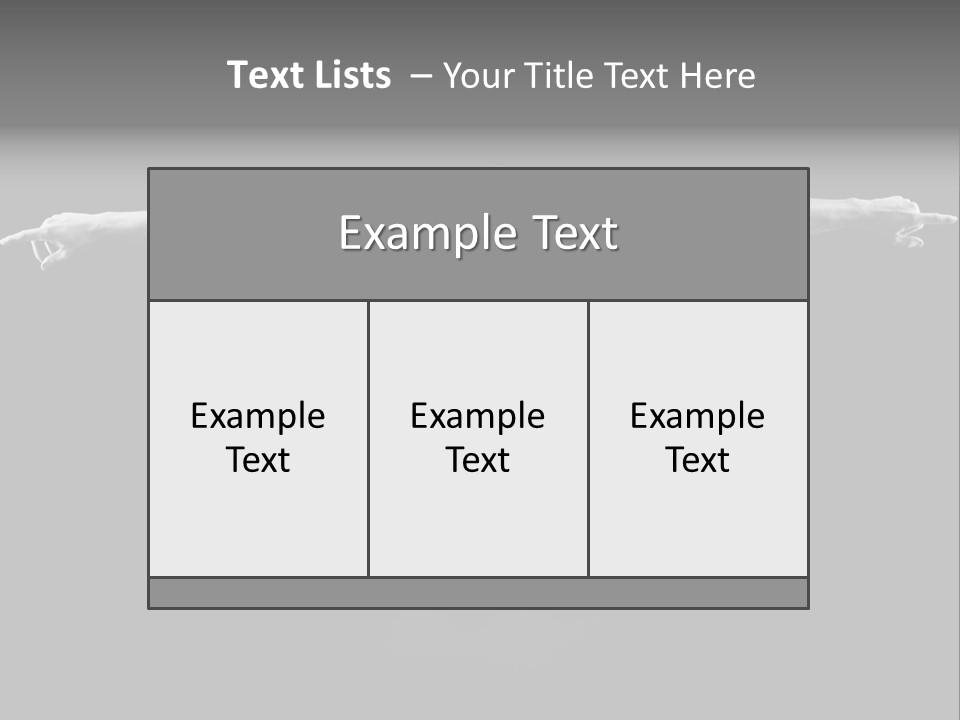Black And White Pack Strength PowerPoint Template
