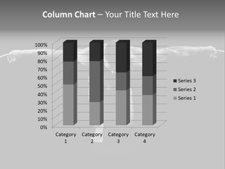 Black And White Pack Strength PowerPoint Template