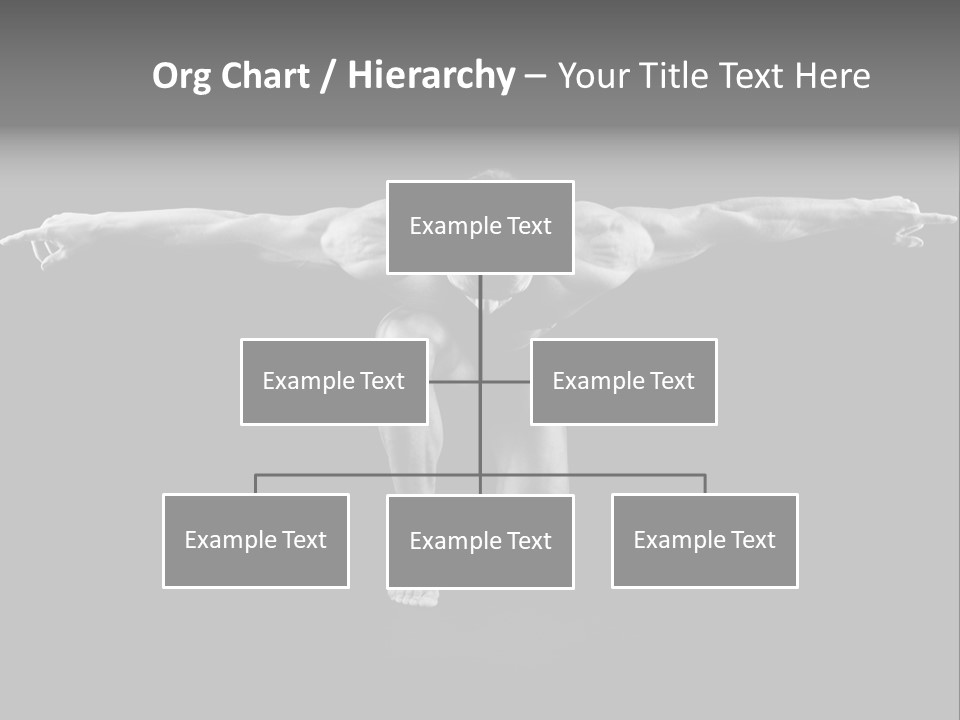 Black And White Pack Strength PowerPoint Template