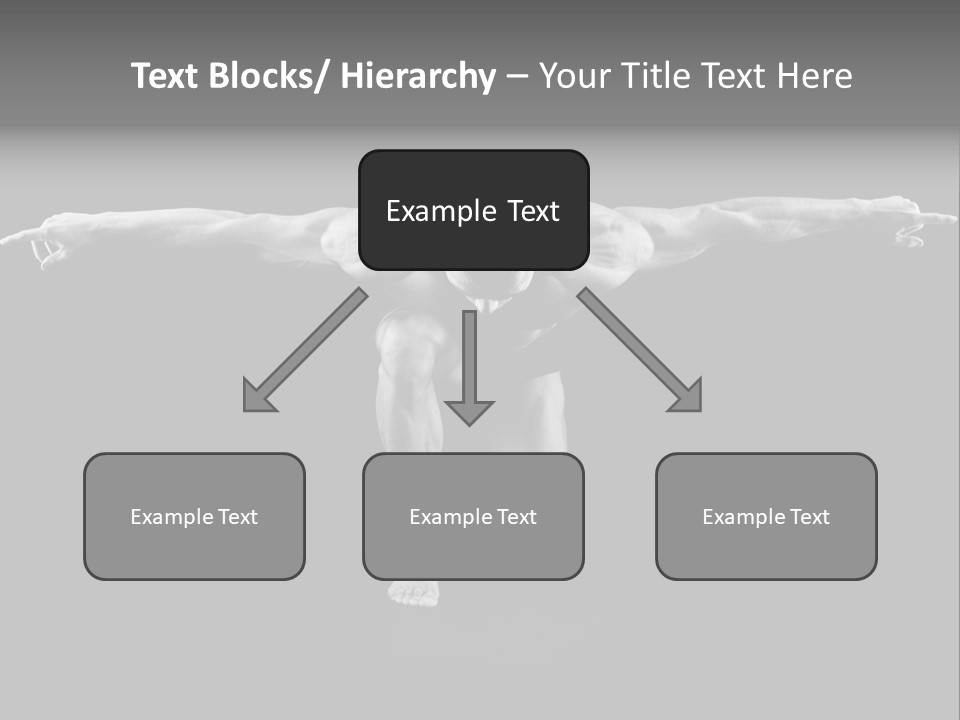 Black And White Pack Strength PowerPoint Template