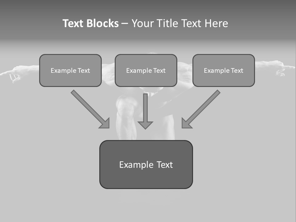 Black And White Pack Strength PowerPoint Template