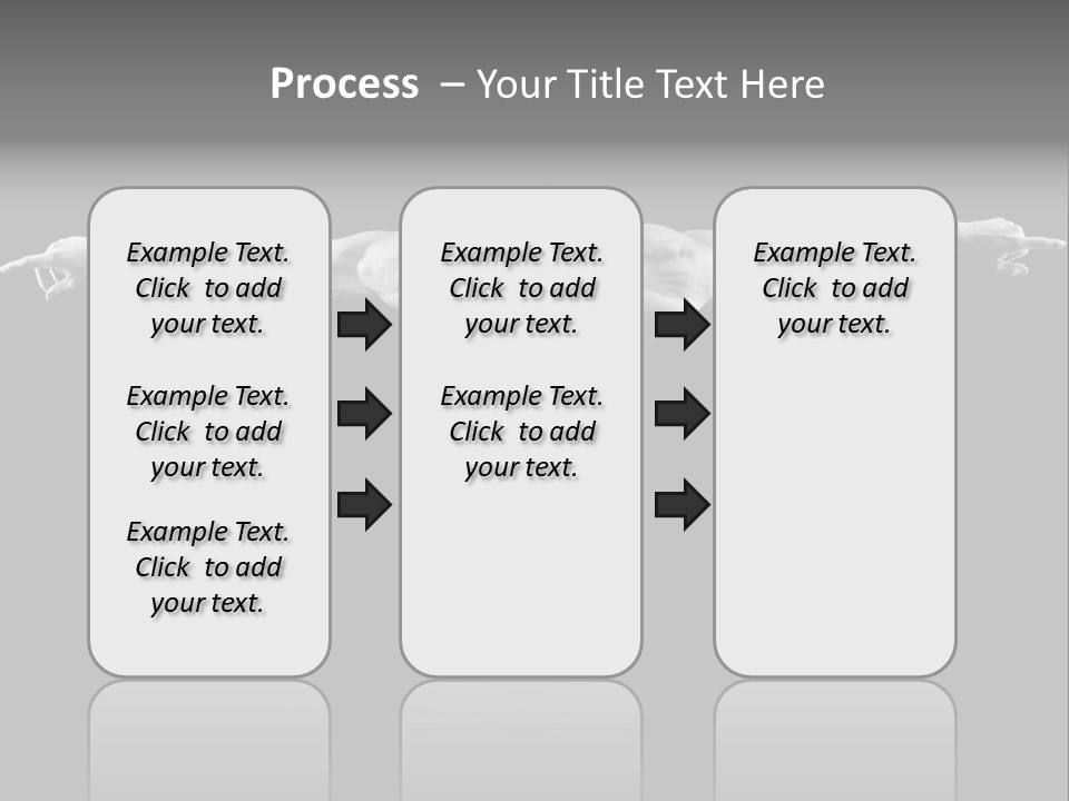 Black And White Pack Strength PowerPoint Template