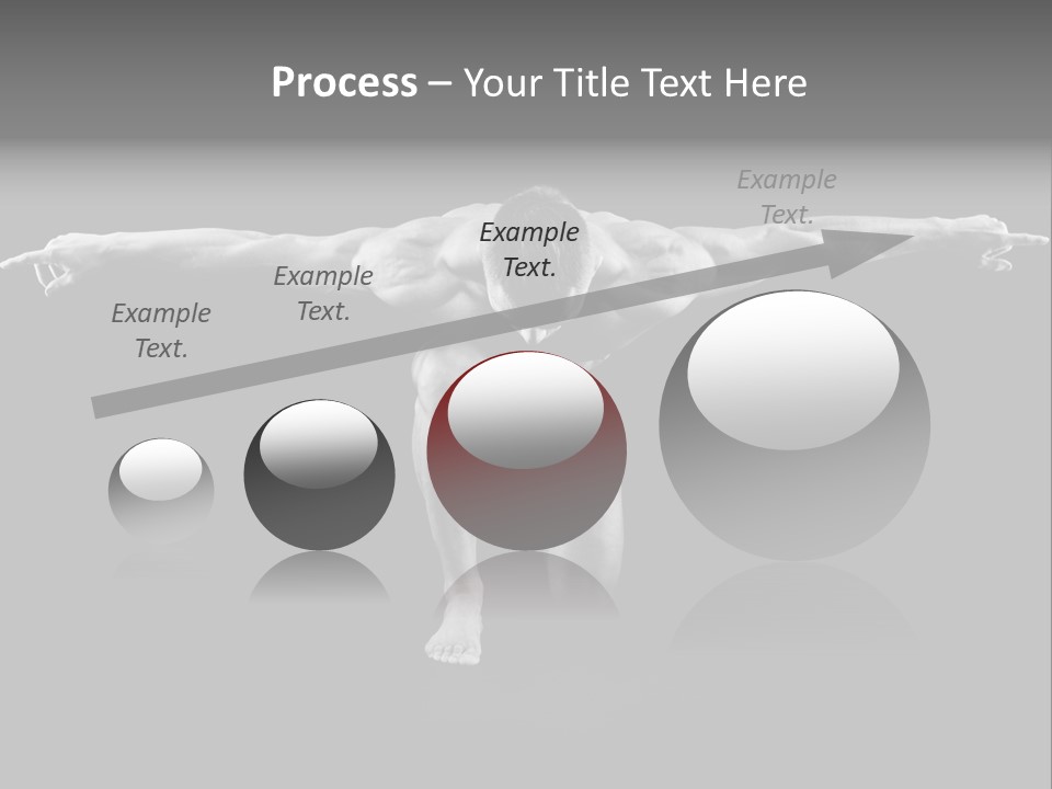 Black And White Pack Strength PowerPoint Template