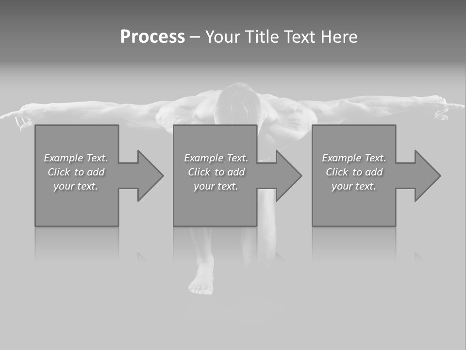 Black And White Pack Strength PowerPoint Template