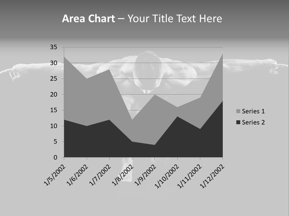 Black And White Pack Strength PowerPoint Template