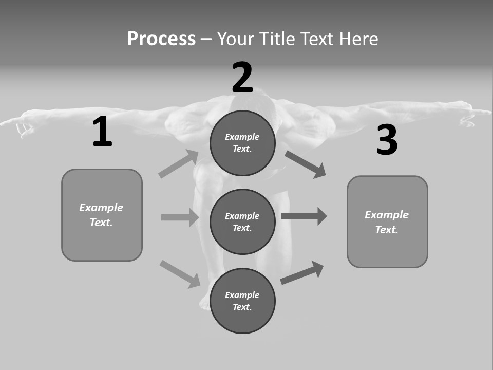 Black And White Pack Strength PowerPoint Template