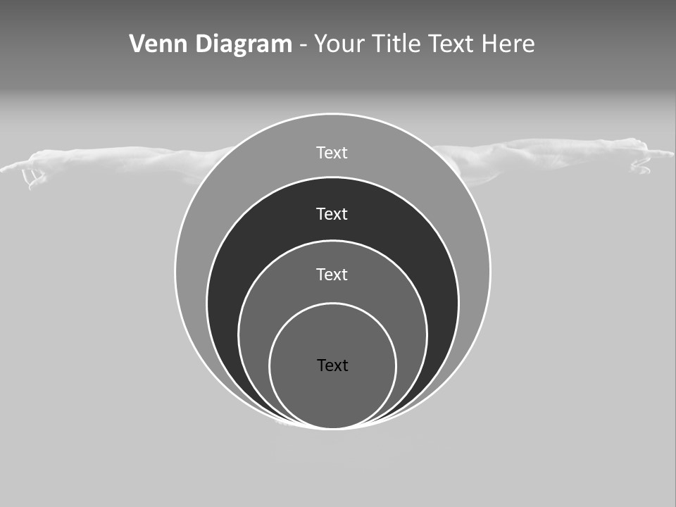 Black And White Pack Strength PowerPoint Template