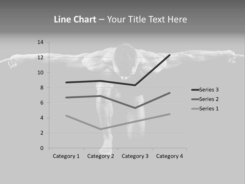 Black And White Pack Strength PowerPoint Template