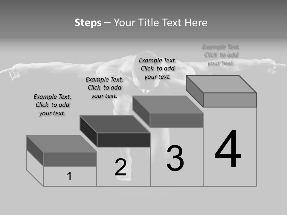 Black And White Pack Strength PowerPoint Template