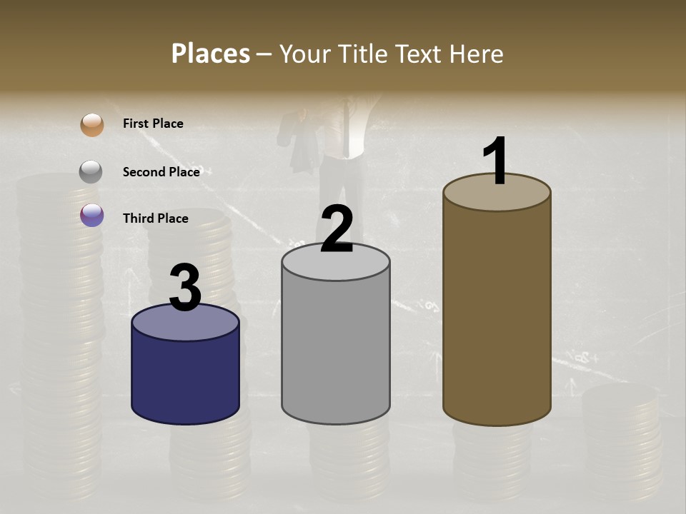 Sale Market Gold PowerPoint Template