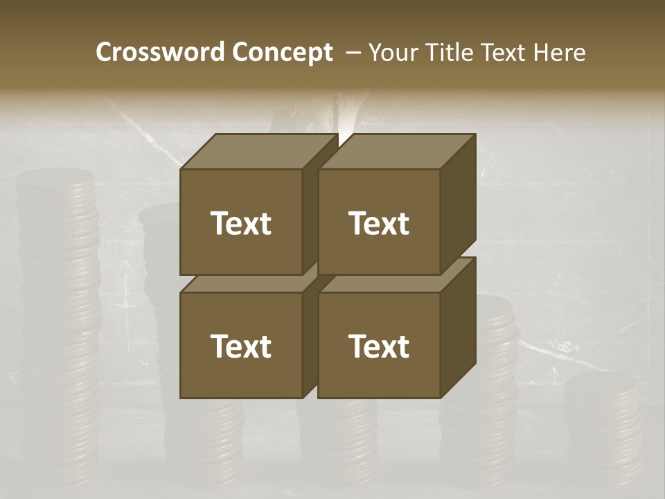 Sale Market Gold PowerPoint Template