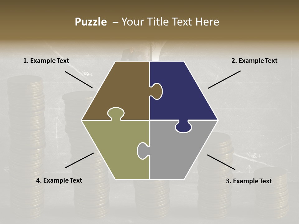 Sale Market Gold PowerPoint Template