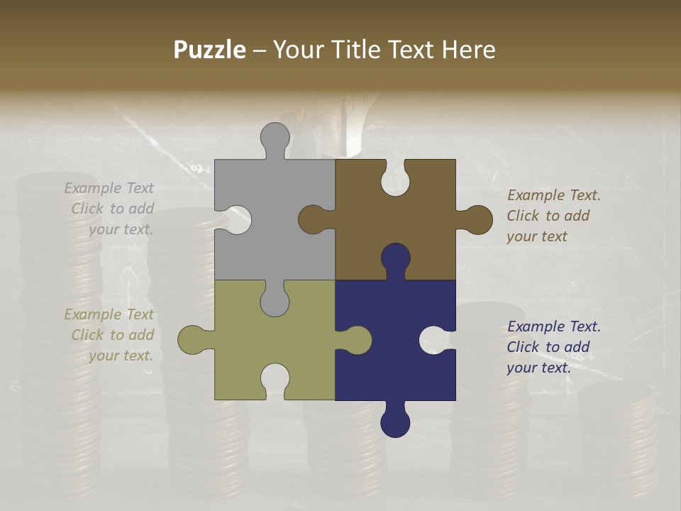 Sale Market Gold PowerPoint Template