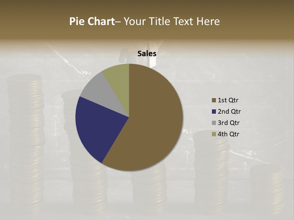 Sale Market Gold PowerPoint Template