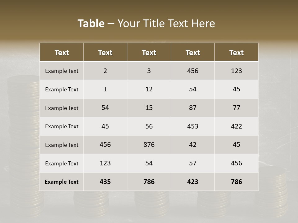 Sale Market Gold PowerPoint Template