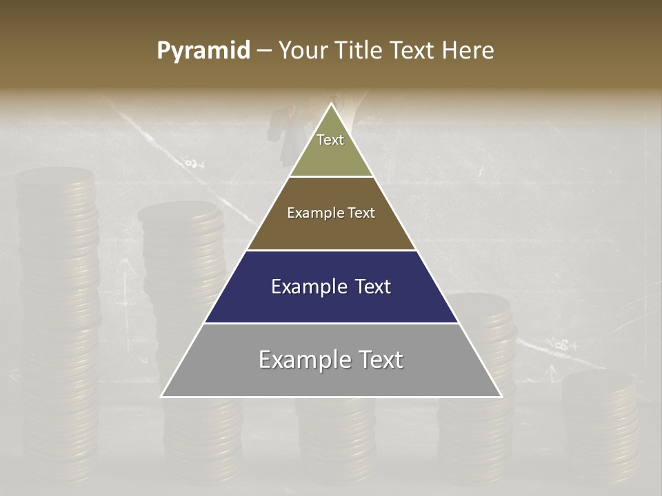 Sale Market Gold PowerPoint Template