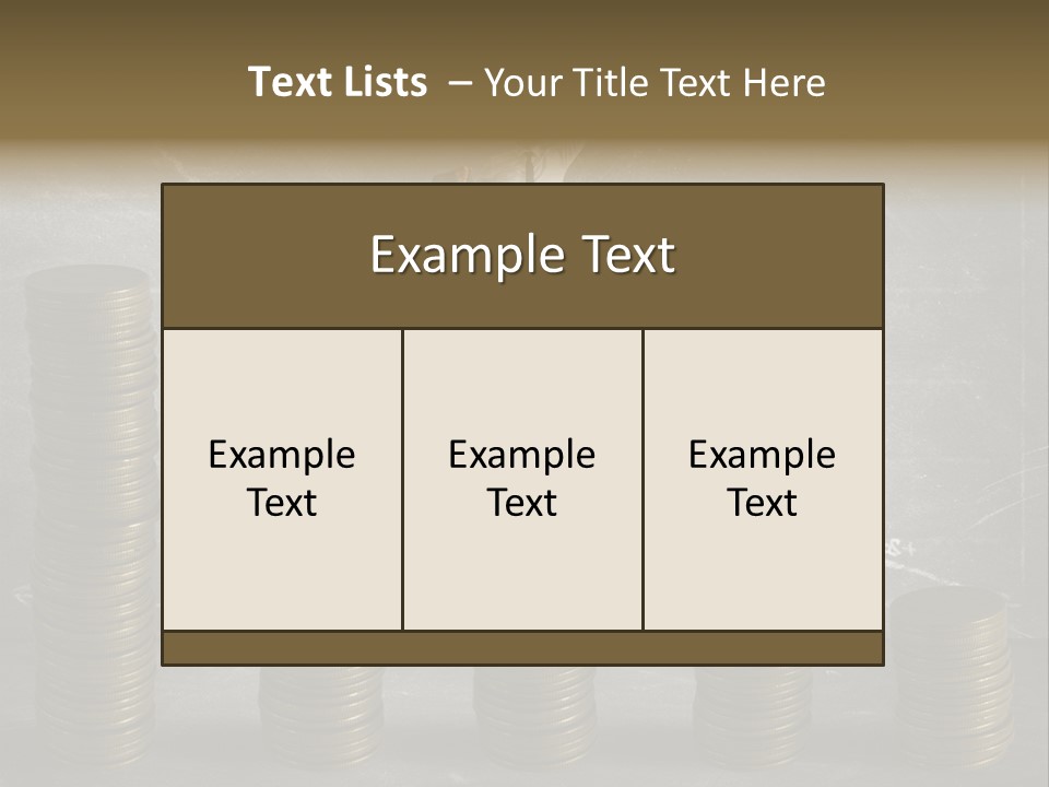 Sale Market Gold PowerPoint Template