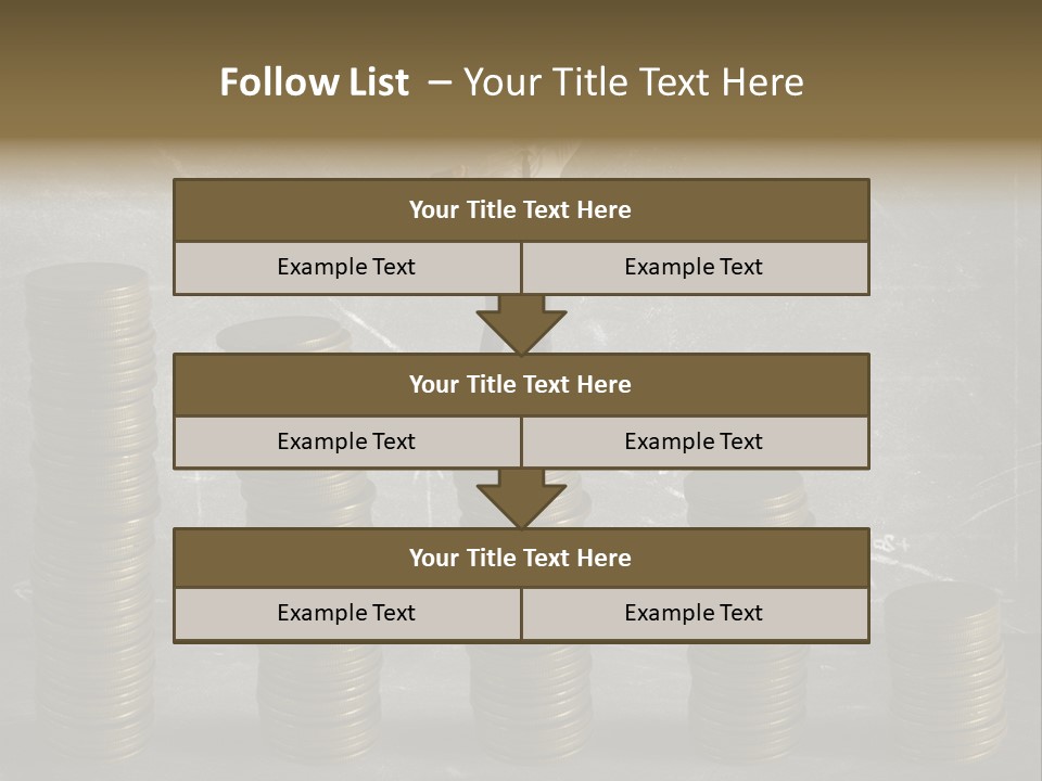 Sale Market Gold PowerPoint Template