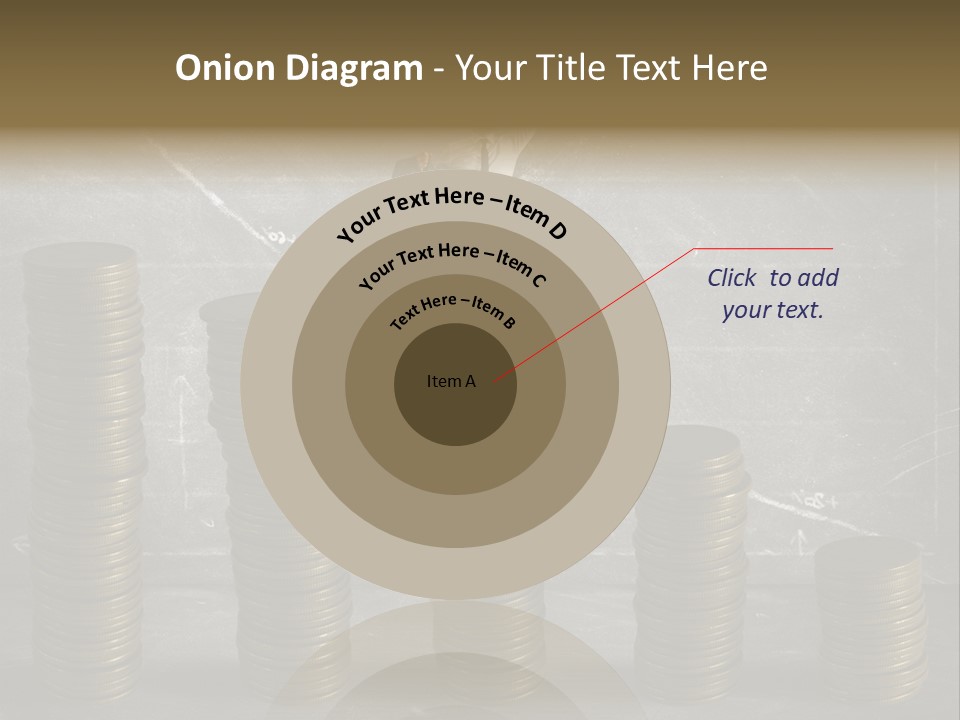 Sale Market Gold PowerPoint Template