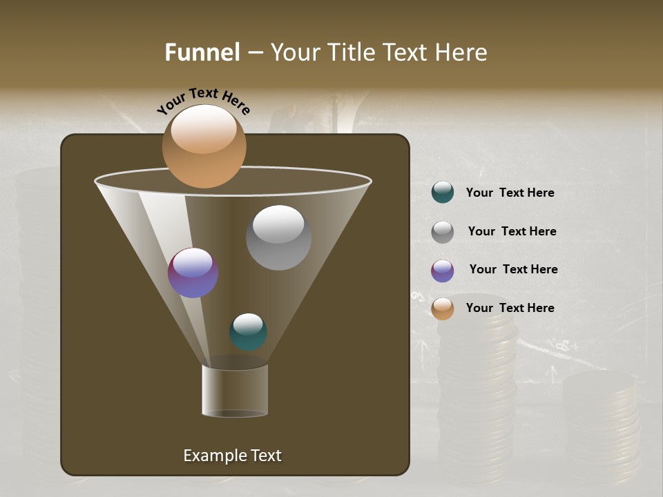 Sale Market Gold PowerPoint Template