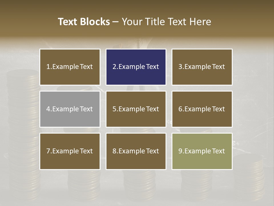 Sale Market Gold PowerPoint Template