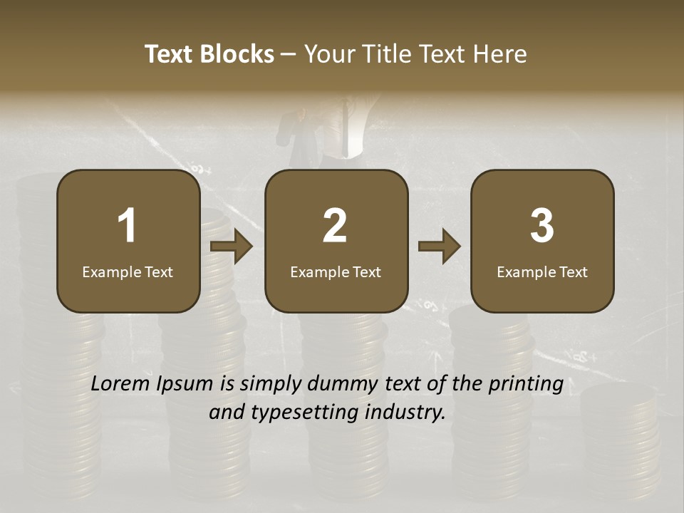 Sale Market Gold PowerPoint Template