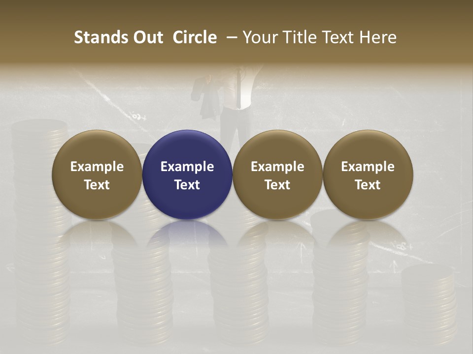 Sale Market Gold PowerPoint Template