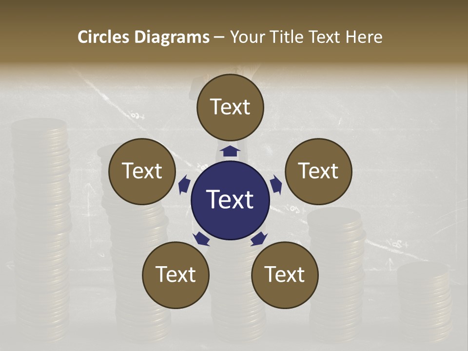 Sale Market Gold PowerPoint Template