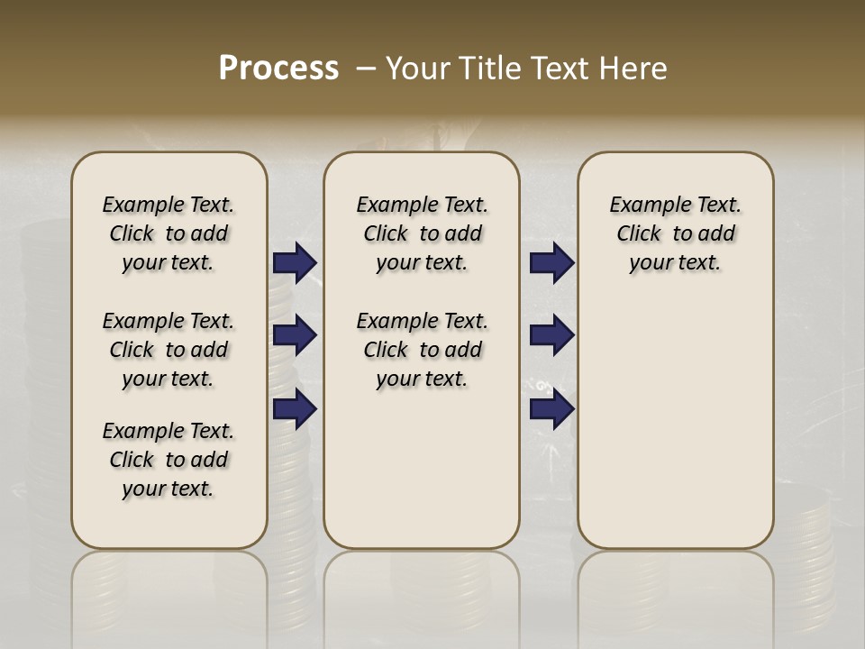 Sale Market Gold PowerPoint Template