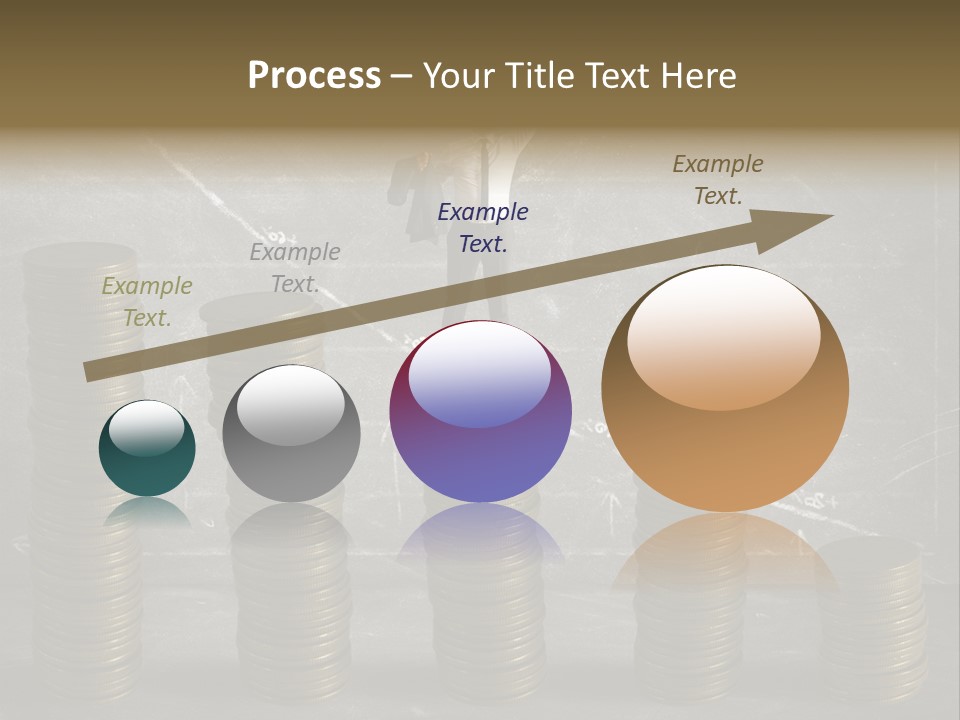 Sale Market Gold PowerPoint Template