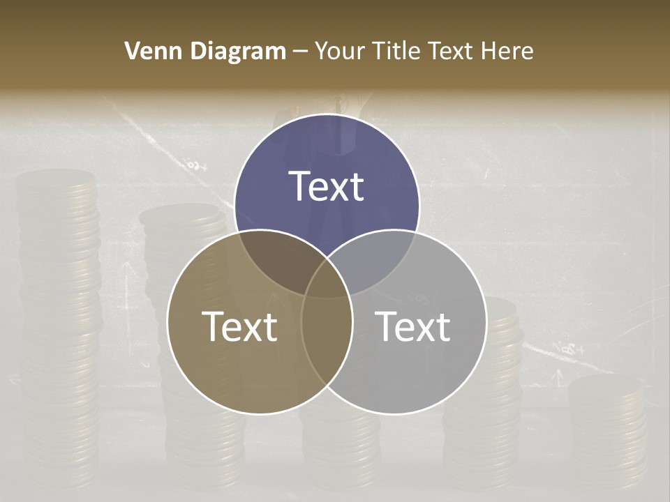 Sale Market Gold PowerPoint Template