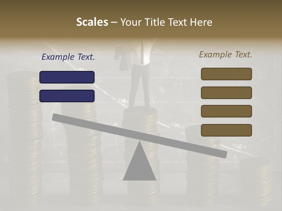 Sale Market Gold PowerPoint Template