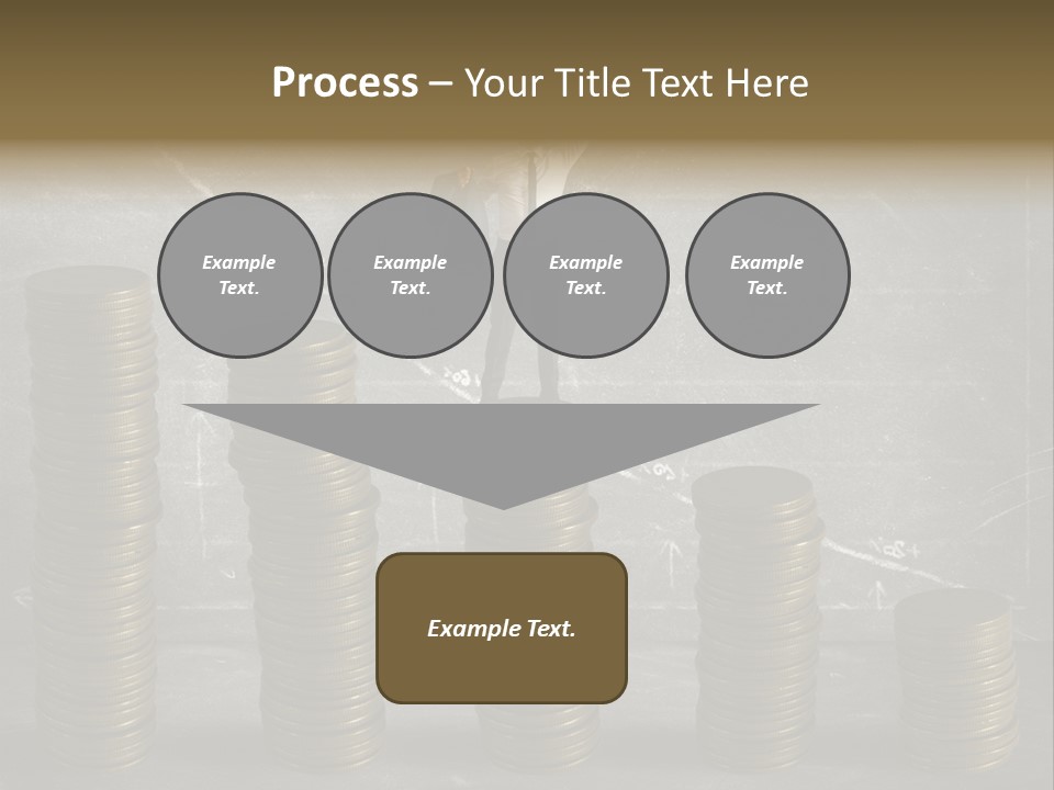 Sale Market Gold PowerPoint Template