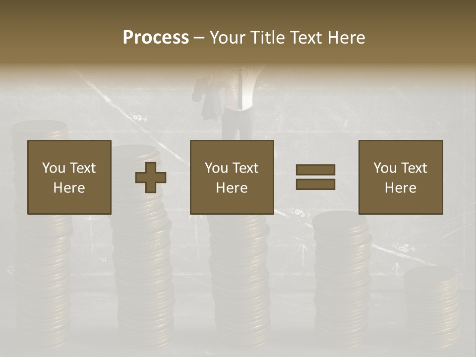 Sale Market Gold PowerPoint Template