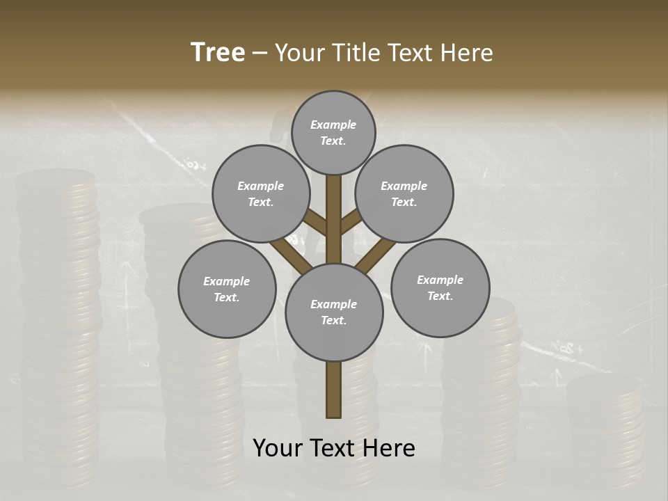 Sale Market Gold PowerPoint Template