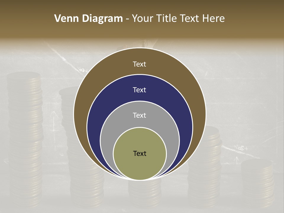 Sale Market Gold PowerPoint Template