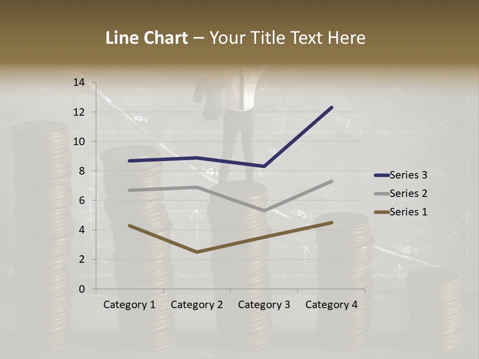 Sale Market Gold PowerPoint Template